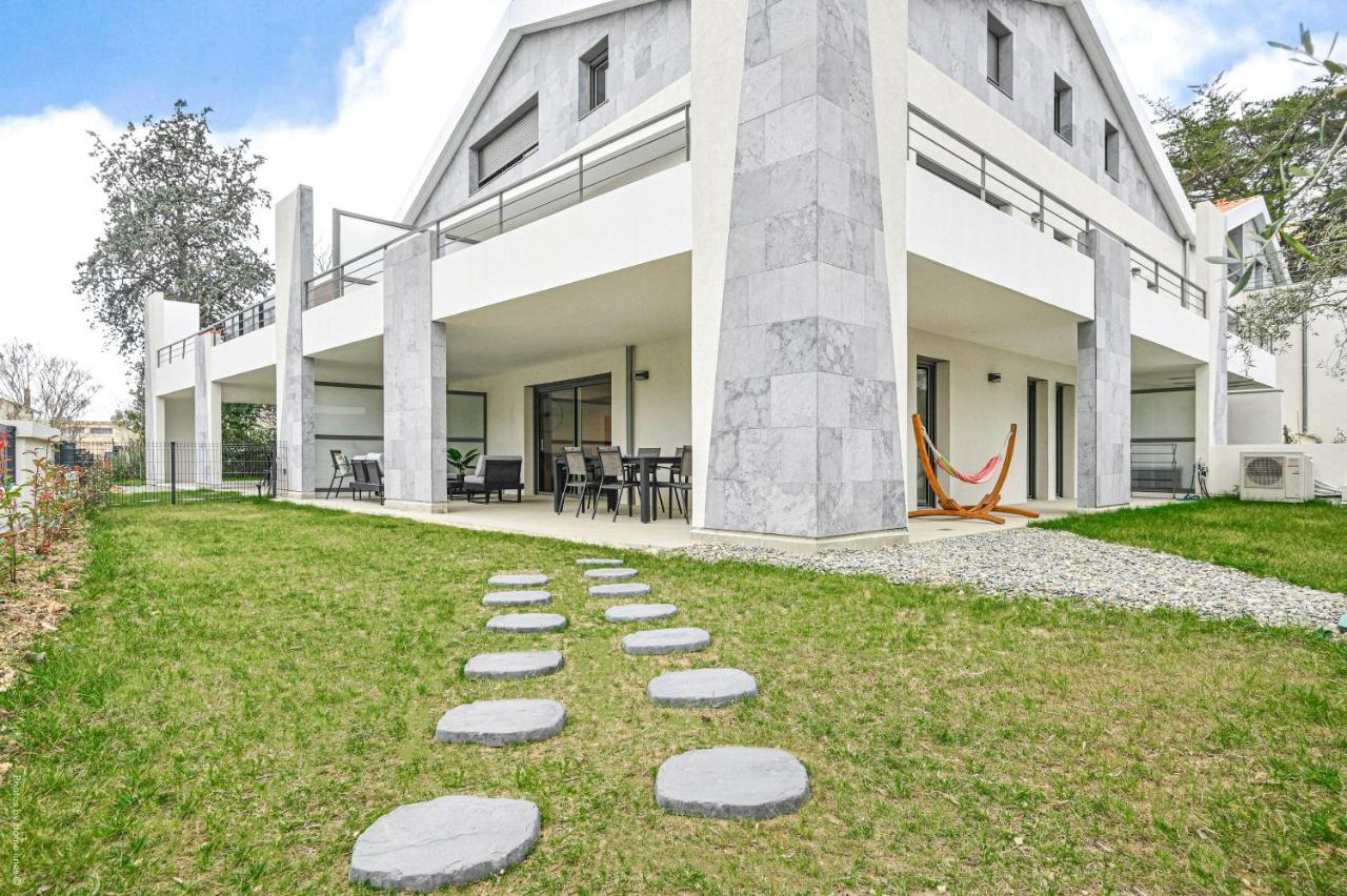 T4 Neuf - Jardin-Terrasse Et Piscine - Acces Direct Plages Et Centre Village - App C 12 Сен Сир сюр Мер Екстериор снимка