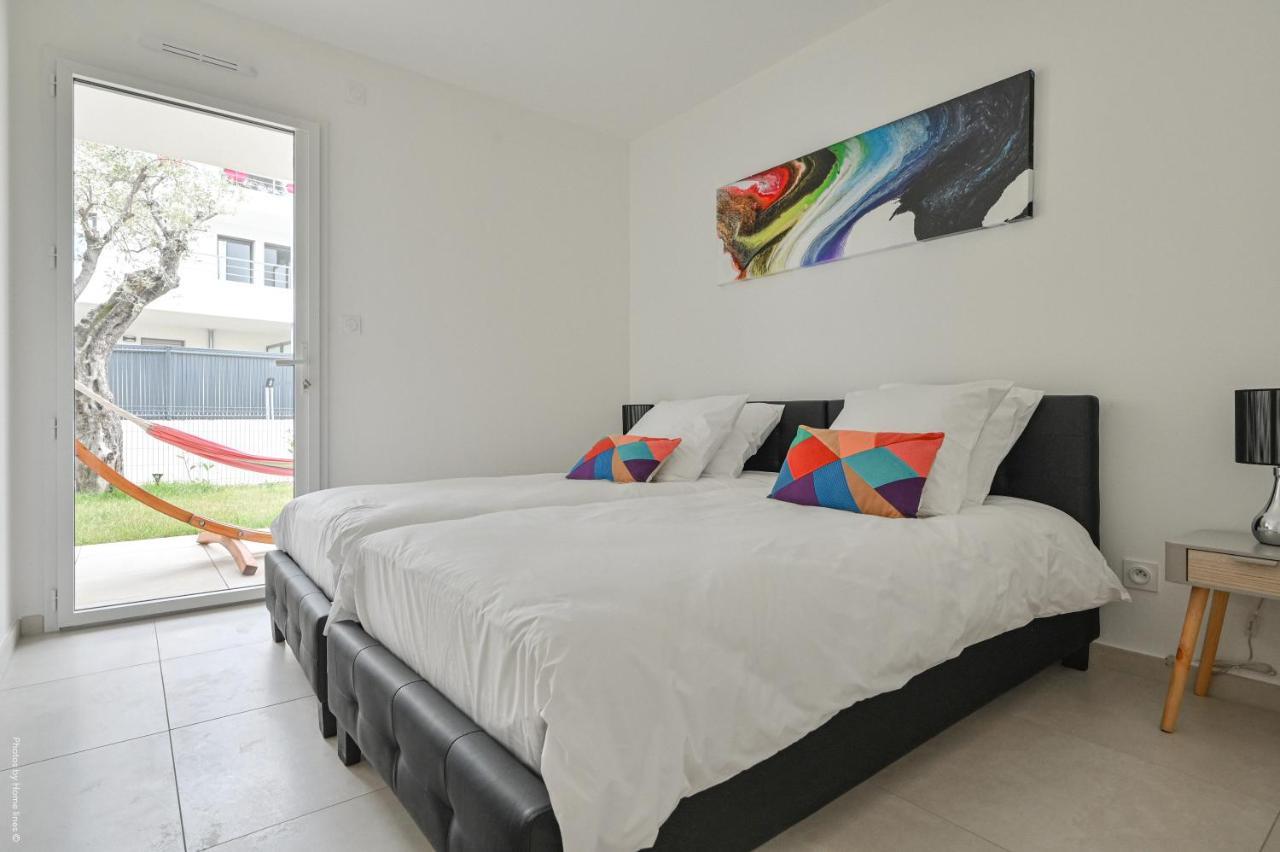 T4 Neuf - Jardin-Terrasse Et Piscine - Acces Direct Plages Et Centre Village - App C 12 Сен Сир сюр Мер Екстериор снимка